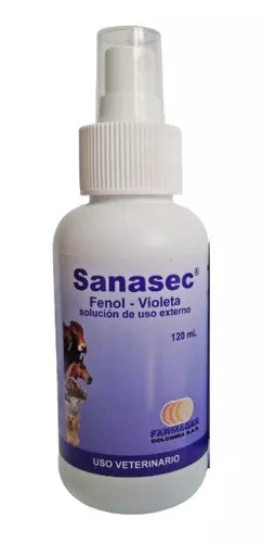 SANASEC 120 ML FENOL VIOLETA O PROQUIVET GENCIANA