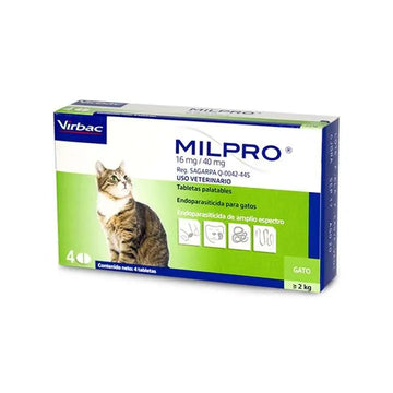 MILPRO DESPARACITANTE 16MG / 40MG - 2 - 8 KG 1 UND