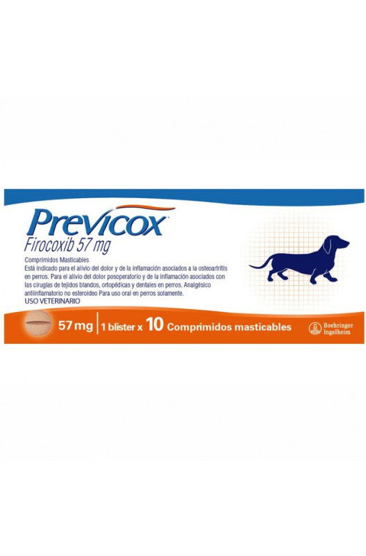PREVICOX * 57 MG X 5 COMPRIMIDOS (FIROCOXIB)