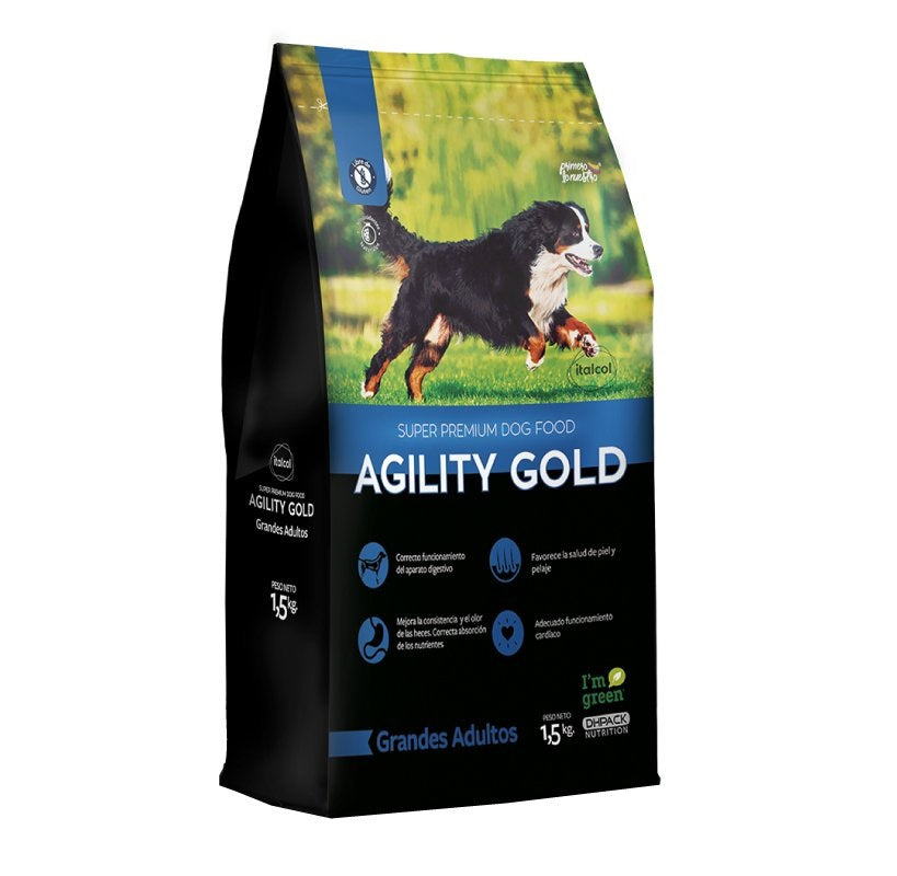 AGILITY GOLD GRANDES ADULTOS X 1,5 KG REF 157055