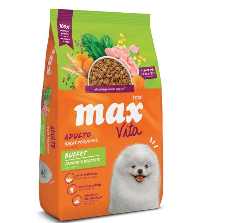 MAX VITA ADULTO RAZAS PEQUEÑA BUFFET FRANGO VEGETALES 3KG REF 11101058