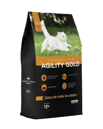 AGILITY GOLD GATOS DE 3Kg