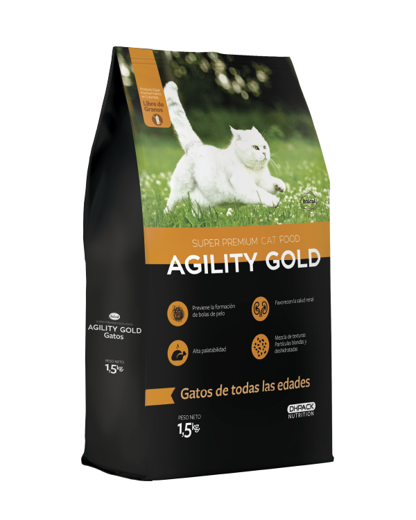 AGILITY GOLD GATOS DE 3Kg