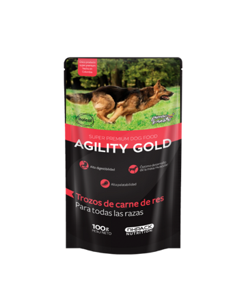 AGILITY POUCH CARNE DE RES X 100 G REF 154230