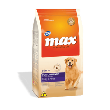 MAX ADULTO PERFORMANCE POLLO X 20 K(PROMO PAGUE 20 LLEVE 22K)