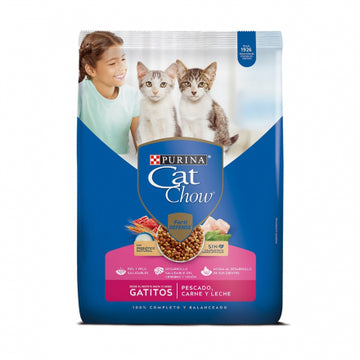 CAT CHOW GATITOS X LIBRA (PESCADO,CARNE,LECHE)