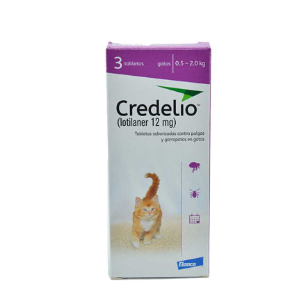 DESPARASITANTE CREDELIO CAT 12 MG 0,5 A 2 KL POR 1 TABLETA