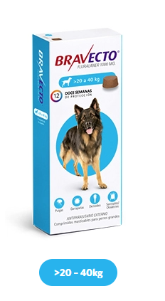 BRAVECTO 20 A 40 KG