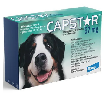 CAPSTAR ANTIPULGAS PESO 11-57 KL X 1 TAB