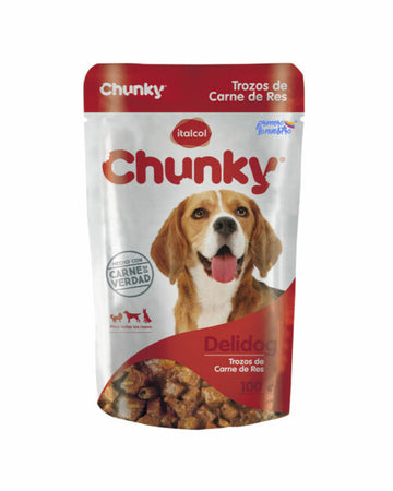 CHUNKY DELI DOG TROZOS DE CARNE X 100 G