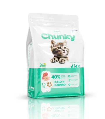 CHUNKY GATICOS 1.5 KG POLLO Y CORDERO REF 157036 (VERDE)