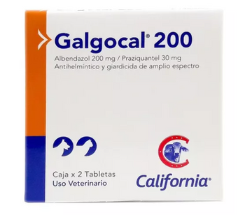DESPARASITANTE GALGOCAL 200 CAJA X 2 UND