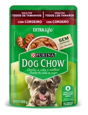 DOG CHOW POUCH ADULTO CORDERO X 100 GR
