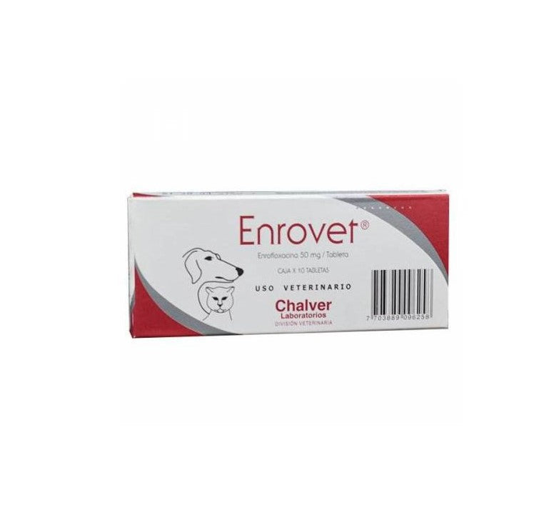 ENROFLOXACINA ENROVET 50 POR 5 UND