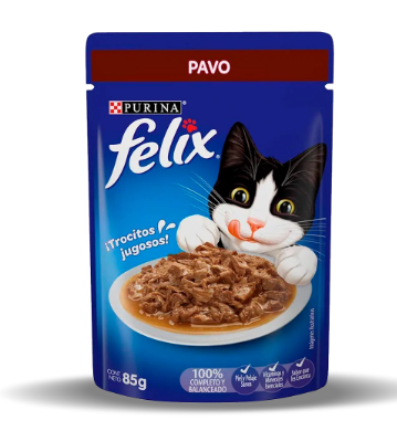FELIX POUCH CON PAVO 85 GM