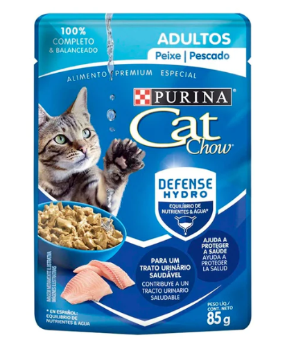 CAT CHOW POUCH ADULTO PESCADO X 85 GR