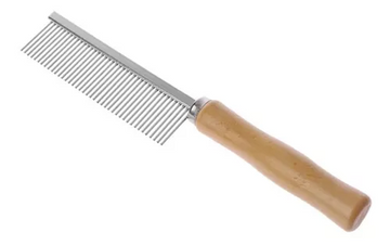 PEINE ACERO CON MANGO ( PELUQUERIA)