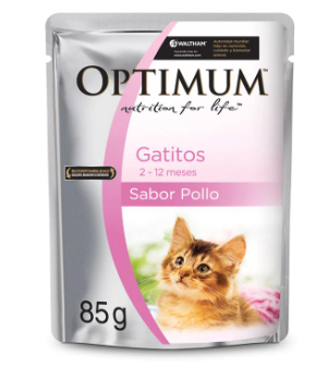 OPTIMUM POUCH GATICOS FRANGOS 85 GR