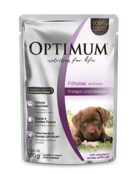 OPTIMUM POUCH DOG PUPPY CHICKEN X 100 GR