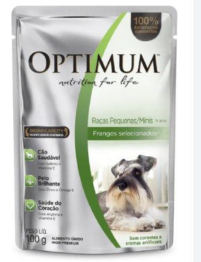 OPTIMUM POUCH RAZA PEQ.FRANGOS 100 GR