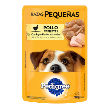 PEDIGREE POUCH ADULTO RAZA PQÑA POLLO 100G