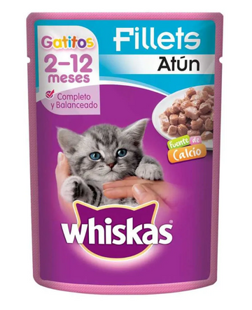 WHISKAS POUCH GATITOS ATUN X 85 GR