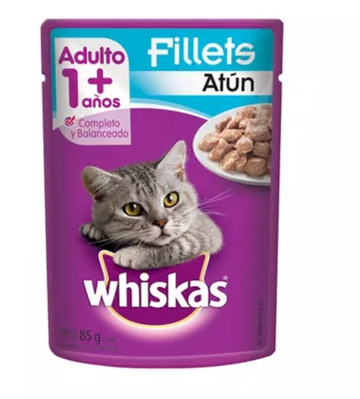 WHISKAS POUCH ATUN ADUL 85 GMS