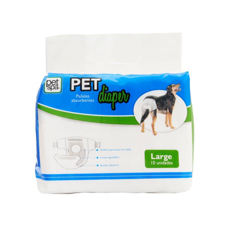 PAÑAL PET DIAPER (L) X 1 UNI