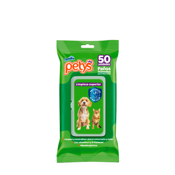 PAÑITOS HUMEDO PETYS SUPERIOR 12 X 50