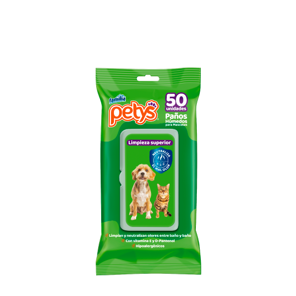 PAÑITOS HUMEDO PETYS SUPERIOR 12 X 50
