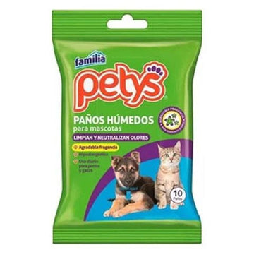 PAÑITOS PETYS LIMPIEZA NEUTRALIZAN OLORES 10 UNI