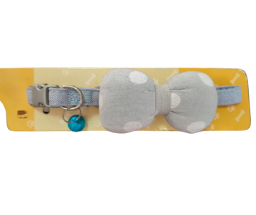 COLLAR TELA JEAN CON MOÑO