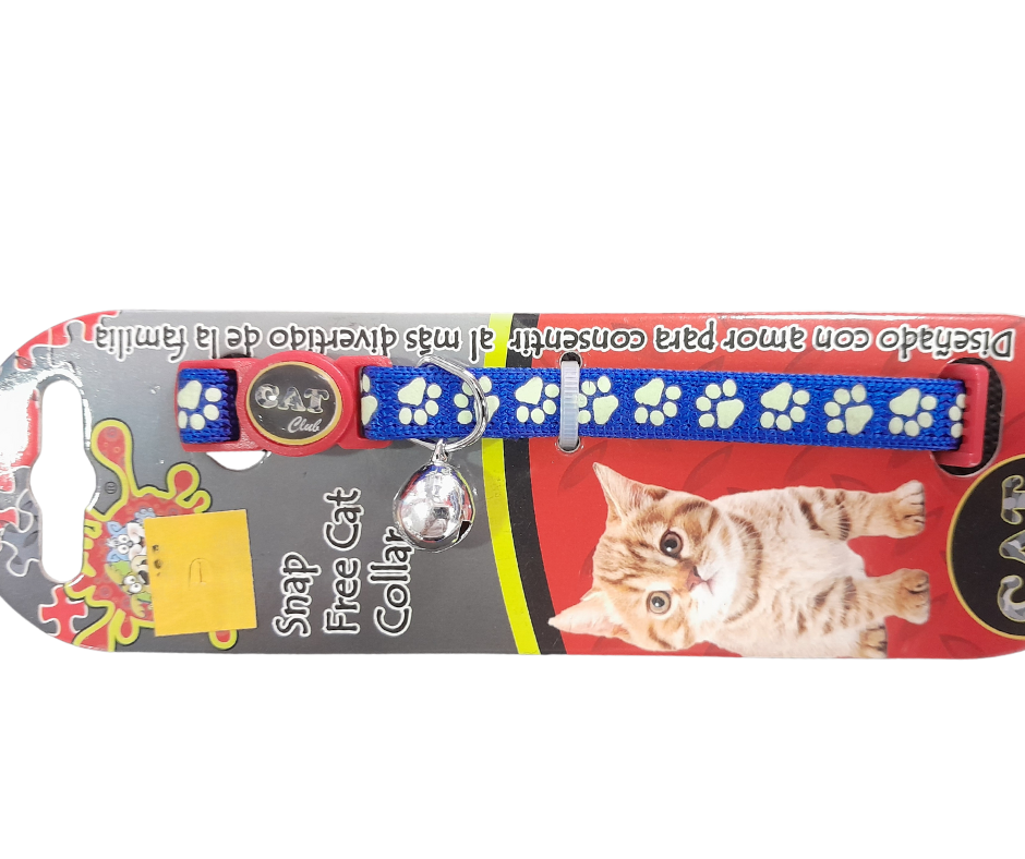 COLLAR IMPORTADO PARA GATOS HUELLITAS REF DL-TL-1922