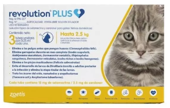 REVOLUTION GATO PLUS 0.25 ML DE 1.25 A 2.5 KL AMARILLO