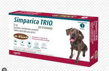 SIMPARICA TRIO X 1 TAB 40KG - 60 KG