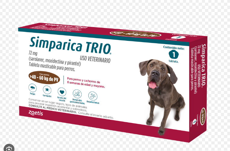 SIMPARICA TRIO X 1 TAB 40KG - 60 KG