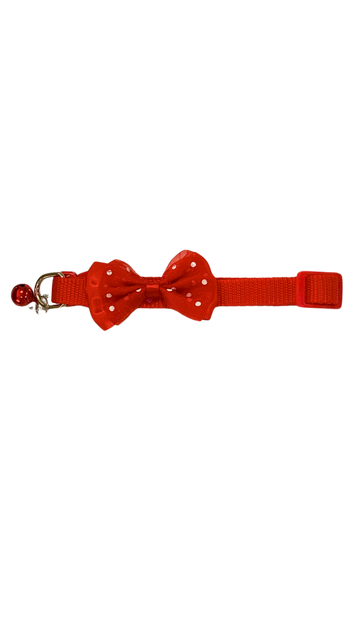 COLLAR CON MOÑO PARA GATO GRANDE 3/4