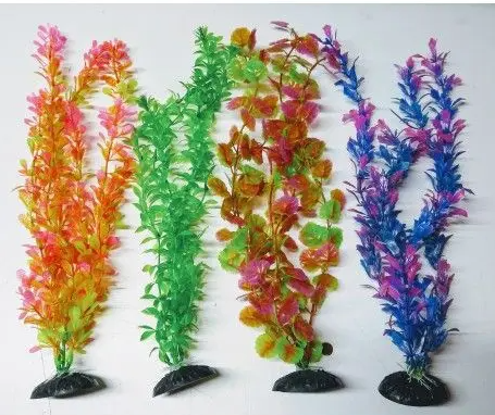 PECES PLANTA PLASTICA 38 CM X UND