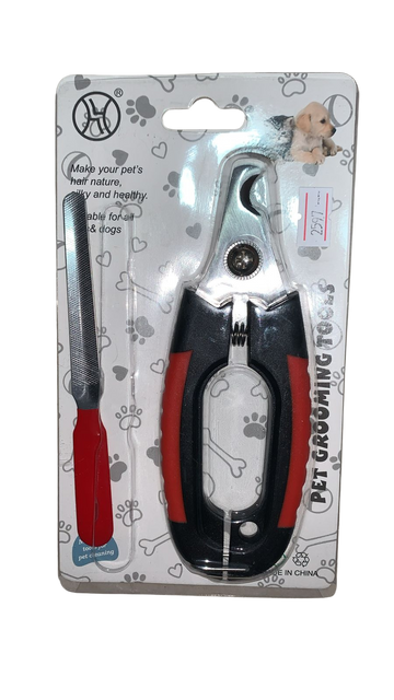 KIT CORTA UÑAS ALICATE GRANDE SEGURO CABO ROJO NEGRO REF 2597