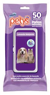PETYS PAÑITOS HUM LAVANDA 50UN