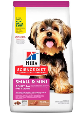 HILLS C ADULT 4.5 LB SMALL & MINI 1-6 LAMB MEAL REF 11002086