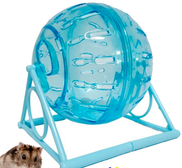 HAMSTER BOLA PLASTICA CON BASE SURTI