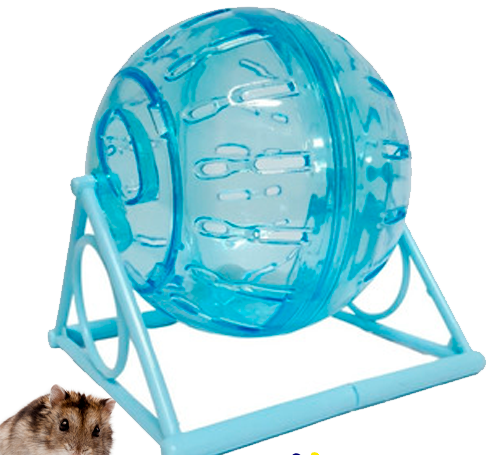 HAMSTER BOLA PLASTICA CON BASE SURTI