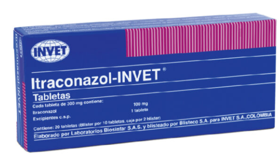 ITRACONAZOL- INVET 300G X 5UND