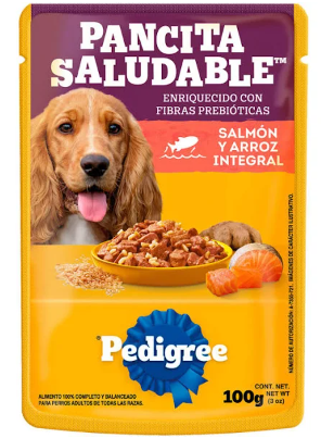 PEDIGREE SALMON Y ARROZ 100G PANCITA SALUDABLE