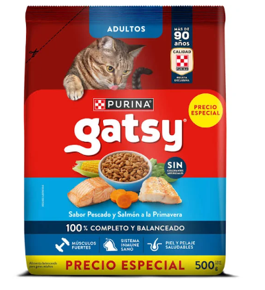 GATSY ADULTO PERC/SALMON 500G
