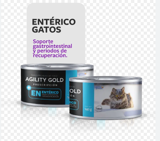 AGILITY ENTERICO GATOS LATA 140G REF 154018