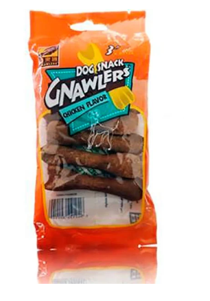 GNAWLERS CHIKEN FLAVOR 6 UDS X 3" REF 01149