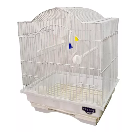 JAULA PARA AVES 30X23X39.5 CM BLANCA 5B113