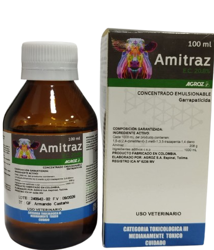 AMITRAZ E.C 20.8% FCO 100ML AGROZ